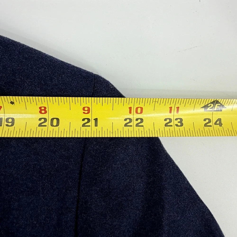JB Britches Sport Coat Mens 52 L Navy Loro Piana Wool Cashmere Suede Elbow Patch